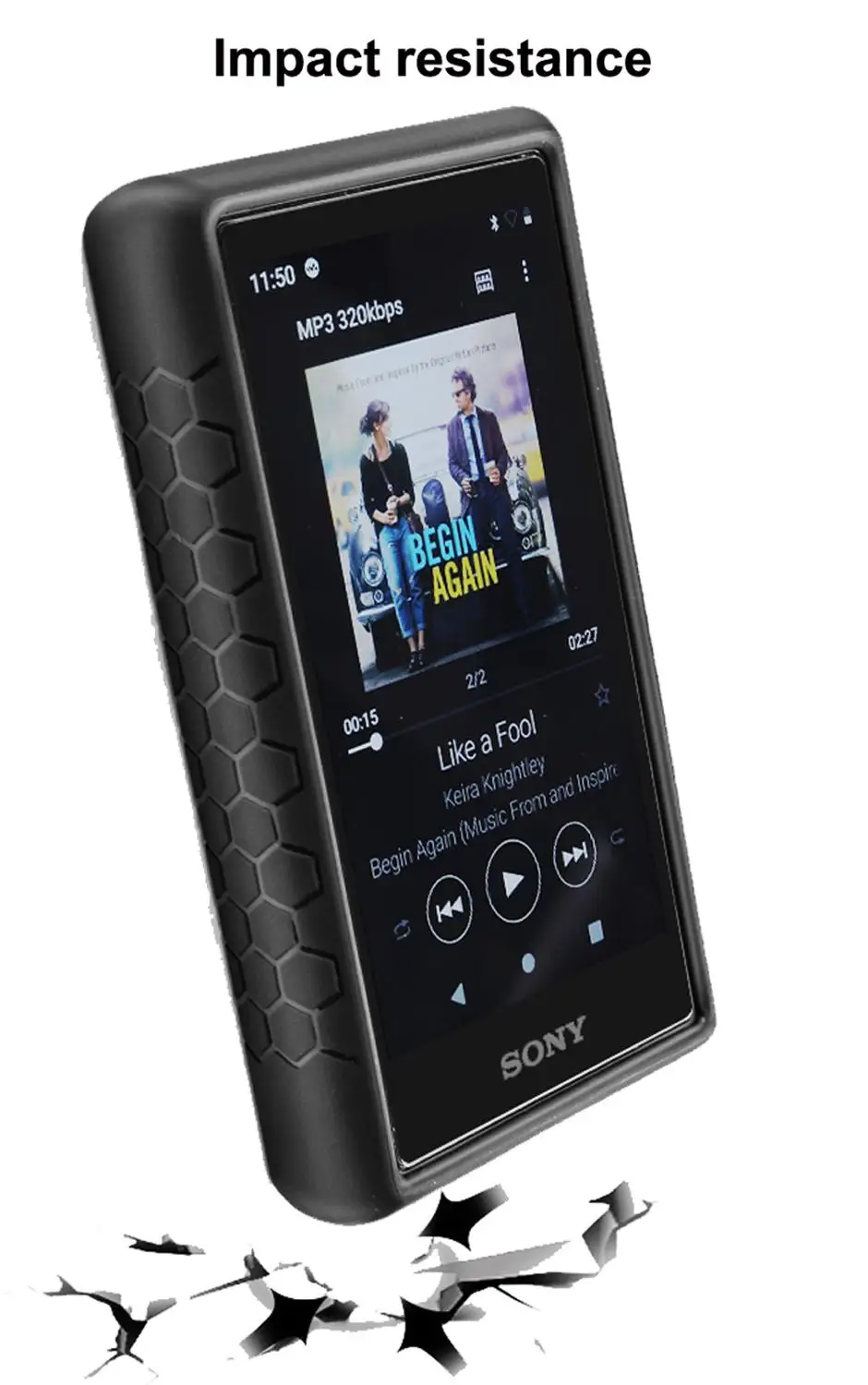 anti skid anti knock shockproof armor full protective skin case cover for sony walkman nw a100 a105 a105hn a106 a106hn a100tps free global shipping