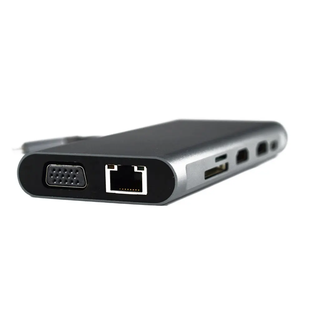 Tebe USB C концентратор тройной дисплей Тип 11 в 1 мульти HDMI адаптер RJ45 VGA usb хаб 3 0 Для
