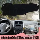 Анти-скольжения Анти-УФ коврик приборной панели крышки Панель Dashmat защиты ковровых покрытий для Nissan Versa седан N17 Almera Солнечный Latio 11-18 принадлежностей