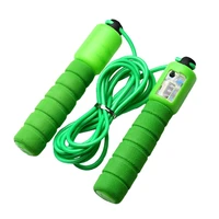 adult figure skipping length can be adjusted automatic counting meter flexible soft plastic rope 1 pcs