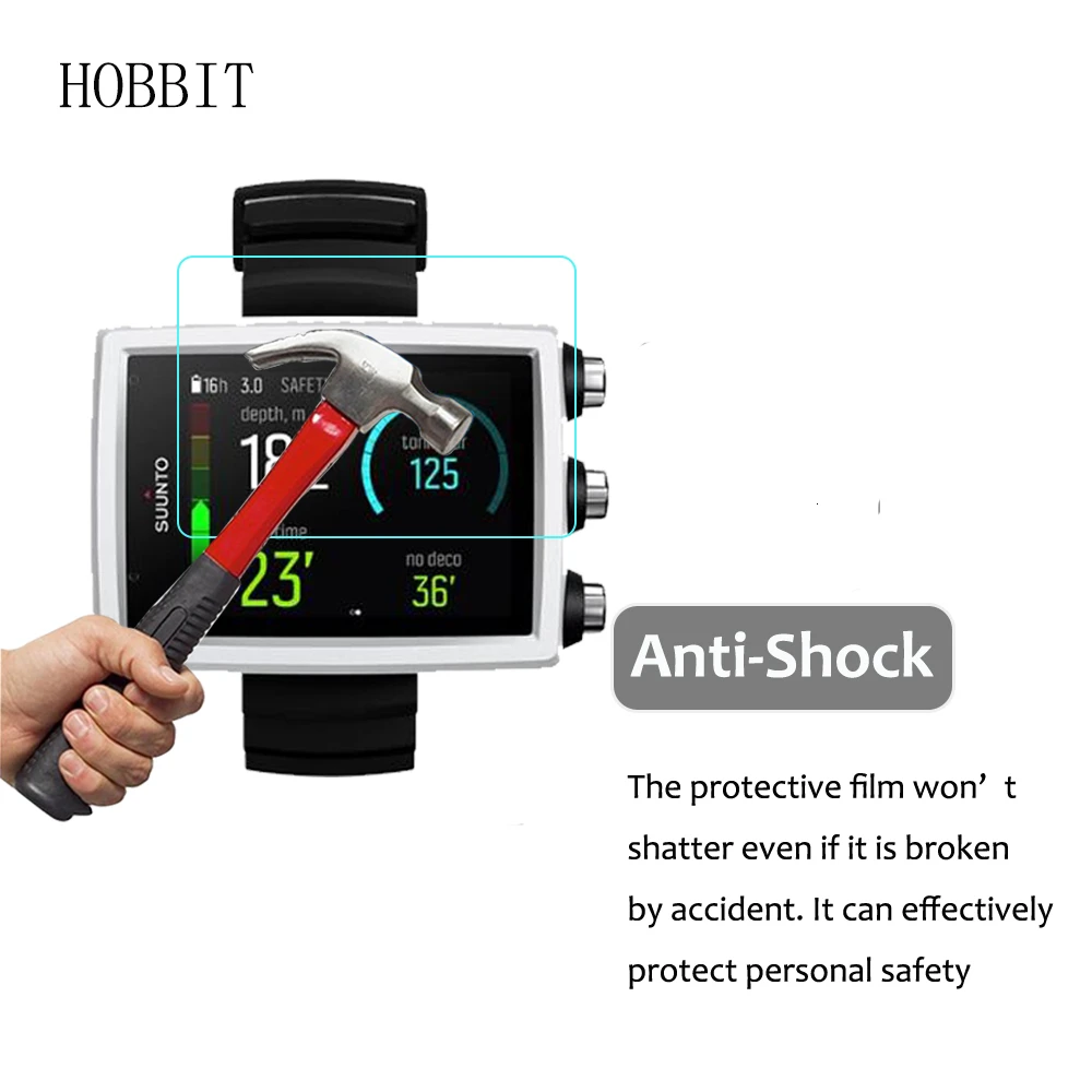 Прозрачная Взрывозащищенная нано-пленка для ЖК-экрана HD часов SUUNTO EON CORE