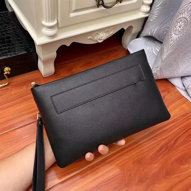 

Business men's top leather handbag large capacity fashion handbag Long Wallet trend 2022