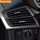 Углеродное волокно для BMW X5 F15 E70 X6 F16 E71 Стайлинг автомобиля интерьер приборная панель боковой вентиляции Выходная крышка отделка наклейки аксессуары