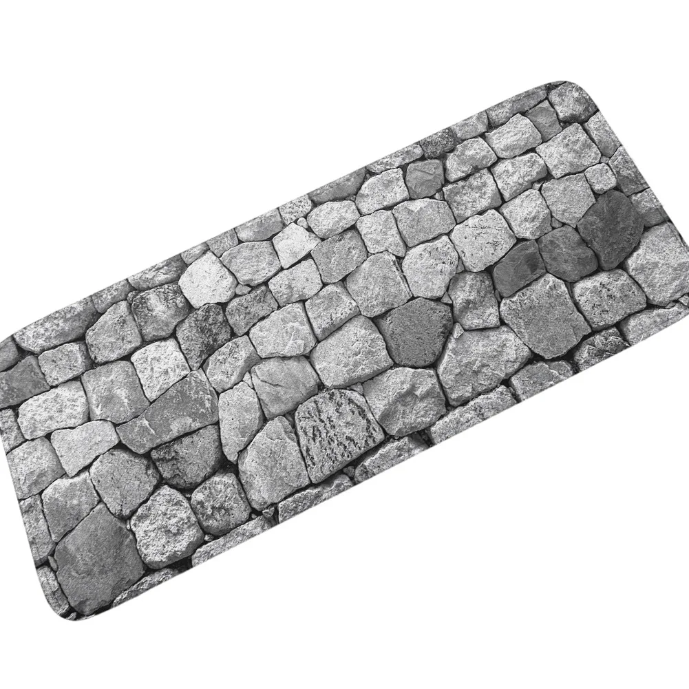 3d коврик для кухни Zeegle с каменным узором прямоугольный ковер прихожей стола