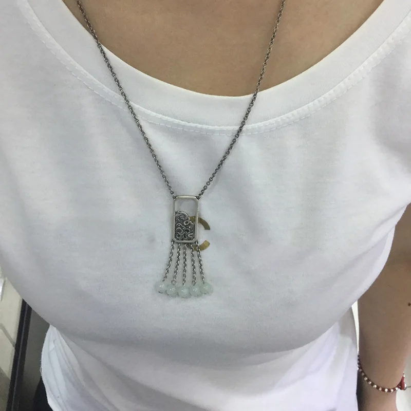 Подлинный кулон из стерлингового серебра 925 пробы с цветами пиона для женщин