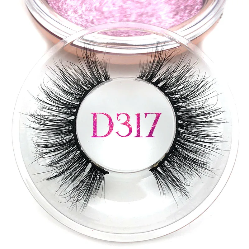 D317 Mikiwi D380 3D норковые ресницы GB Популярные длинные толстые 3d норковые ресницы 50 стилей UK mua розовое золото чехол объемные норковые ресницы - Цвет: D317