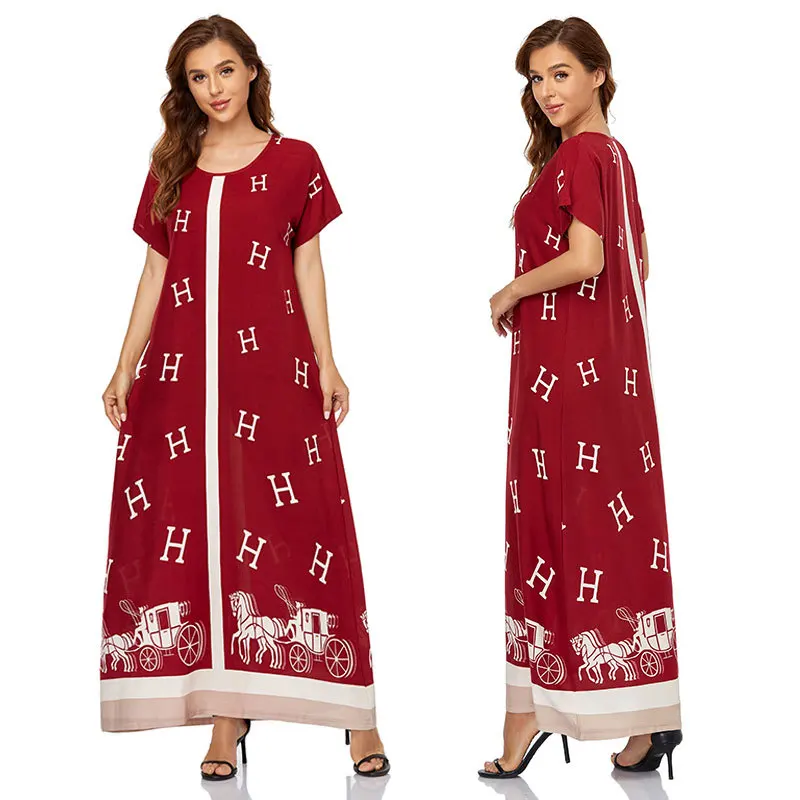 Modern Luxury Long Dresses Designer For Women Longines Agassiz Kaftan Summer Dubai India Clothes Muslim Dress Islamic Clothing