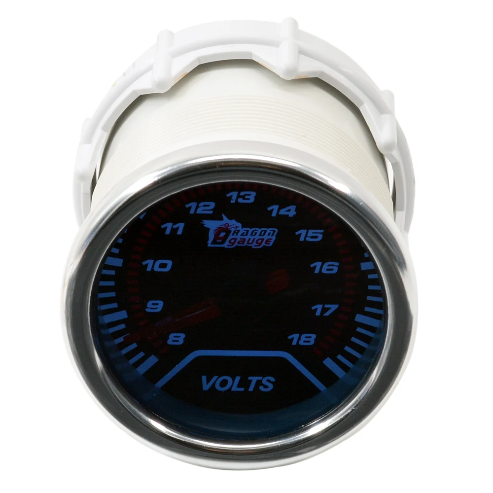 Автомобильный измеритель напряжения Dragon 52 мм с белым черным светом 8 18 в