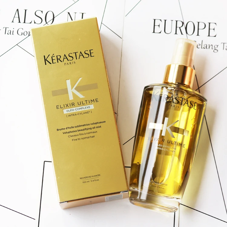 KERASTASE цианин чистый Восстанавливающий раствор/масло белого чая 100 мл эфирное масло без шампуня - Цвет: 100ml