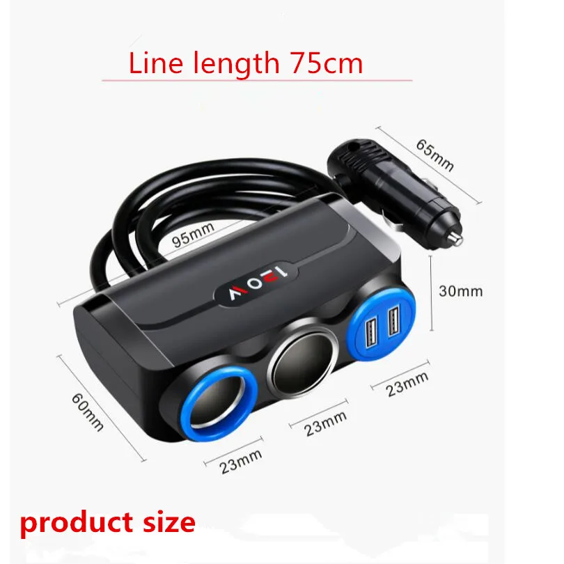 Car Cigarette Lighter Socket Splitter Plug Accessory Fast Charging for Ford 2 focus 3 4 MK3 Mondeo Kuga Fiesta Buick Excelle | Автомобили