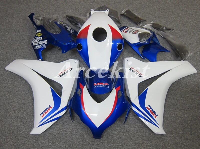 

Injection Mold New ABS Whole Fairings kit Fit For Honda CBR1000RR 2008 2009 2010 2011 08 09 10 11 Bodywork set white blue