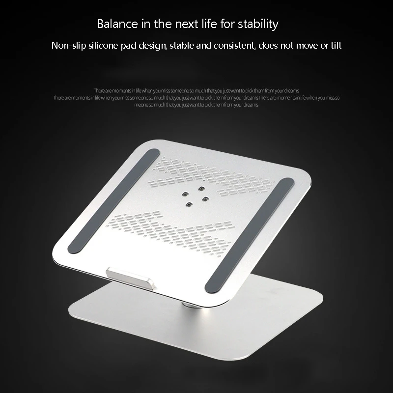 

Laptop Stand Aluminum Ergonomic Universal Ventilated Lightweight Computer Accessory for Home Office