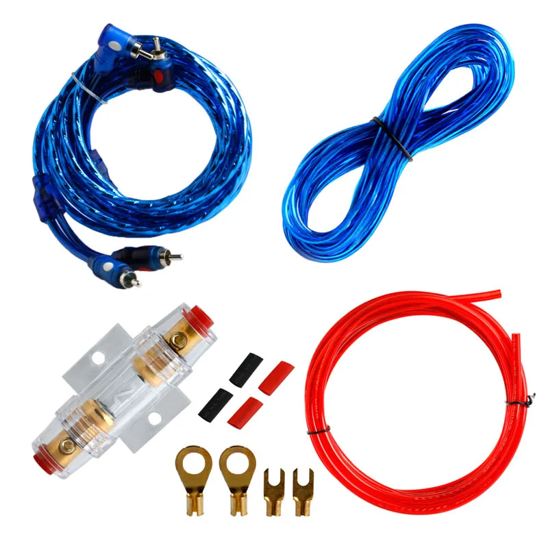 

Hot Selling Holder 1500W8GA Car Audio Subwoofer Amplificateur Cablage Fuse Kit Fil Cable Set