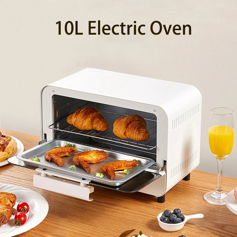 Electric Oven 10L for Baking Multifunctional Frying Pan Cake Machine Mini Ovens Automatic Temperature Control 220V 750W KX10