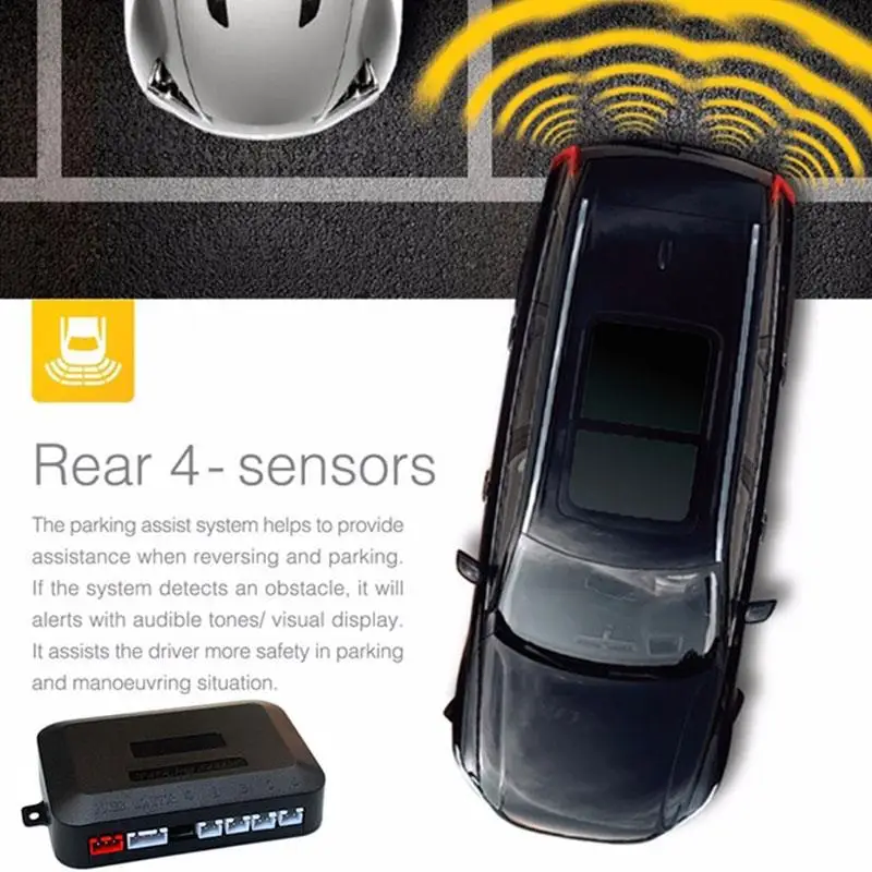 Universal Auto Reverse Radar Car Adjustable Parking Sensors LCD LED Display System | Автомобили и мотоциклы