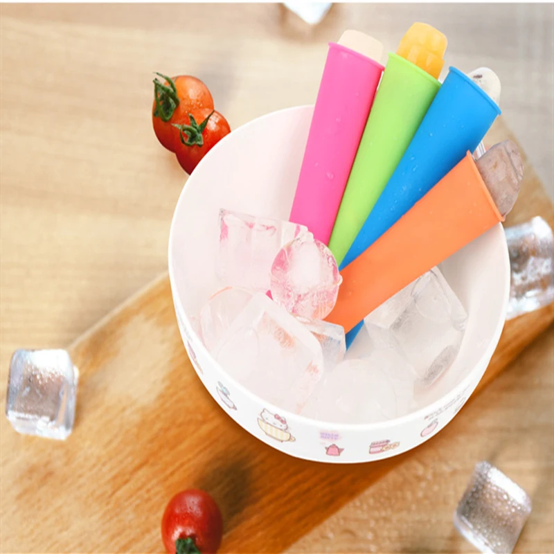 

Silicone Popsicle Molds Ice Cream Mould Ice Cube Tray Popsicle Barrel Diy Mold Dessert Ice Cream Mold with Popsicle Stick