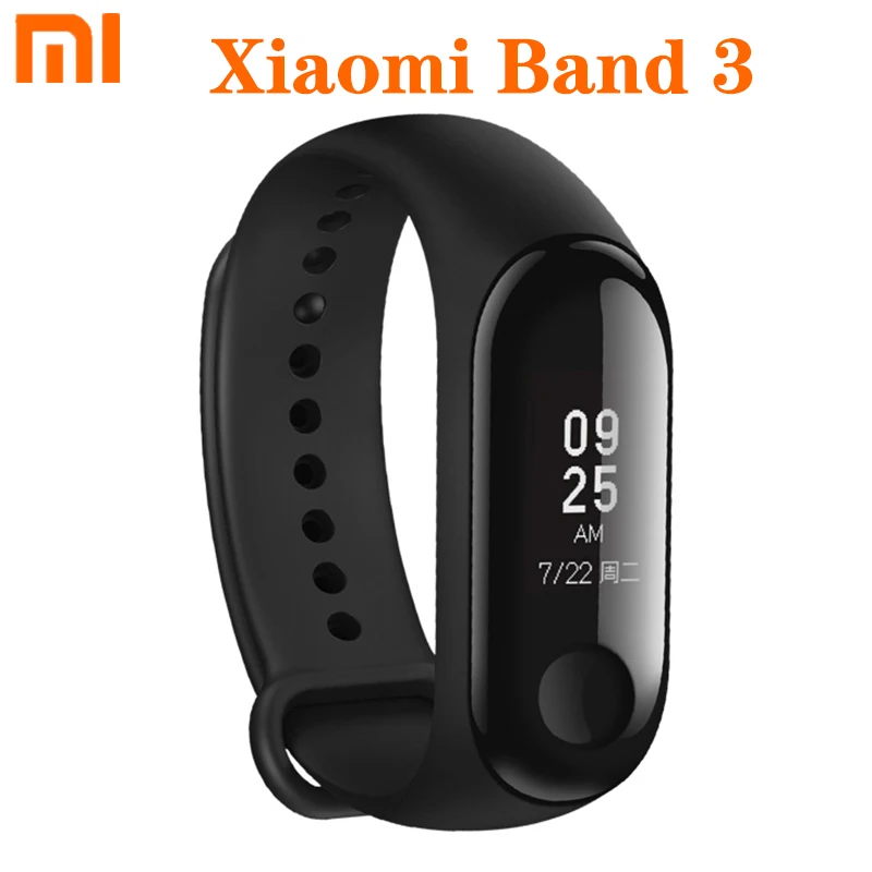 xiaomi Band 3 Оригинала Xiaomi Mi band 2 смарт браслет Xiomi фитнес браслет,Miband 2 умные часы и пульсометр для Xiaomi Mi6 смартфонов - Цвет: xiaomi Band 3