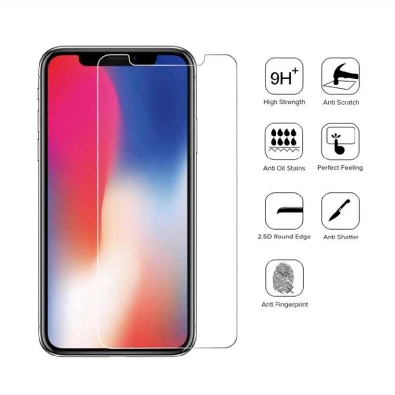 3 шт. закаленное стекло для iPhone 11 12 Mini Pro MAX XS Защита экрана Ifhone SE 2020 XR X 8 7 6 Plus 5 s