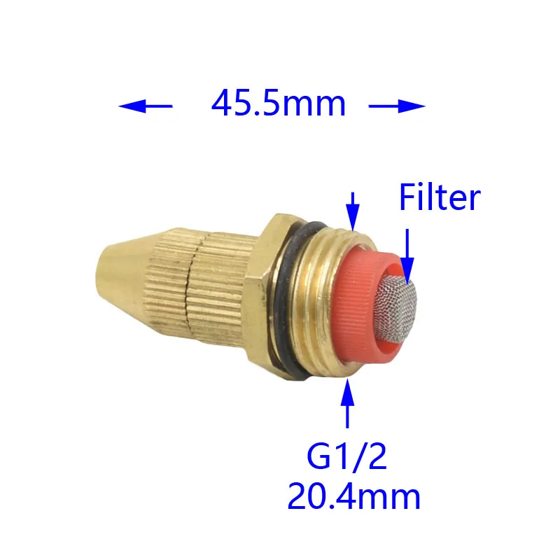 Насадка для запотевания латунная насадка распылитель садоводства 1/2 дюйма 15