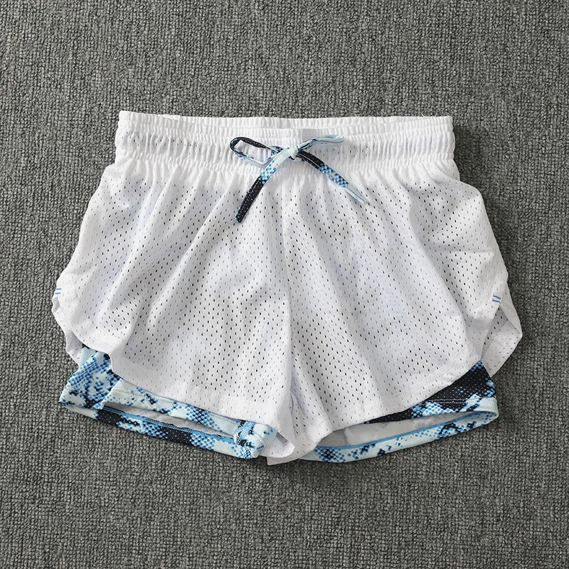 Женские шорты для йоги фитнеса спортивная одежда женщин сетчатые дышащие