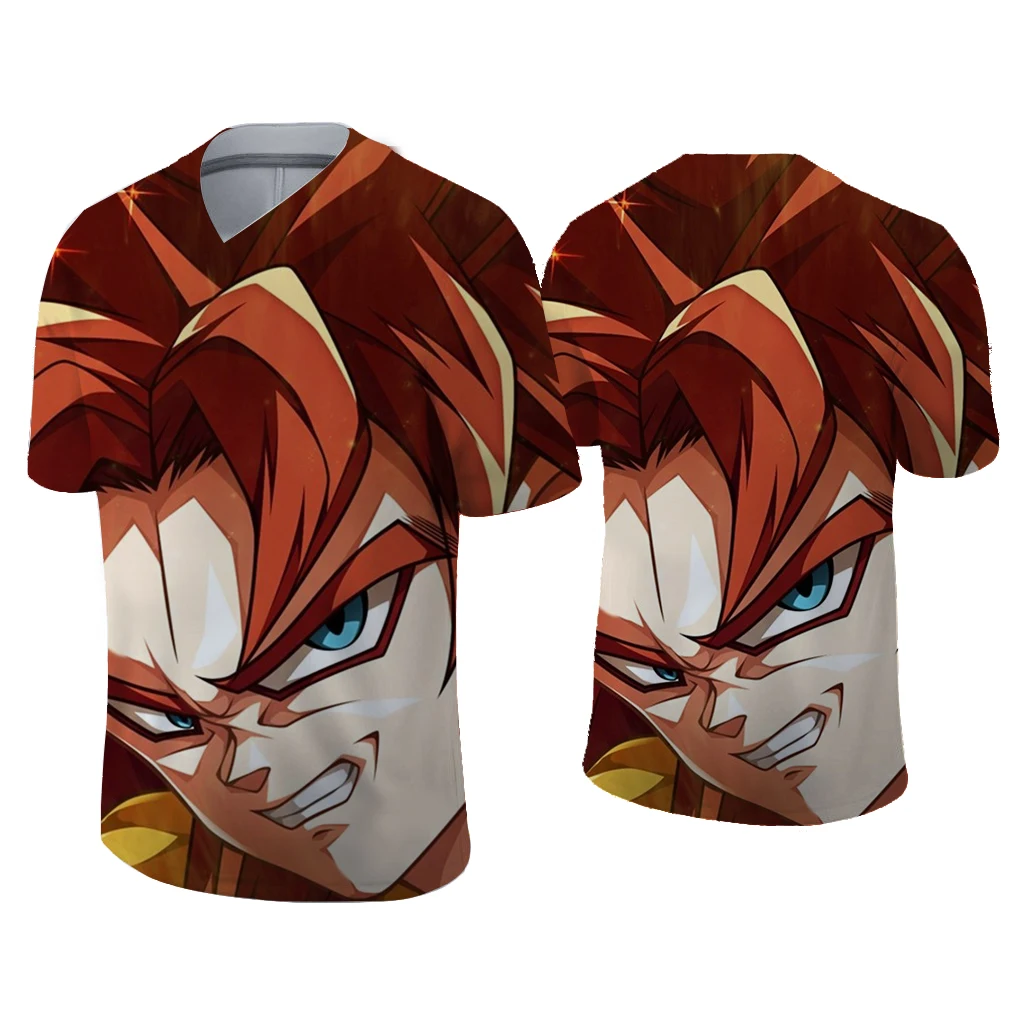 

Men anime themed t shirt 3D printed goku t-shirt Cartoon graphic T-shirt Harajuku V-neck shirt T-shirts men clothes tops XXS-6XL