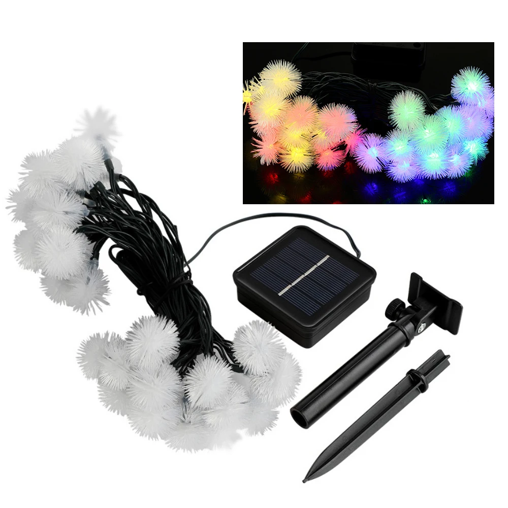 30LED солнечный светильник на открытом воздухе гирлянда декоративный s 8 режимов 6 5