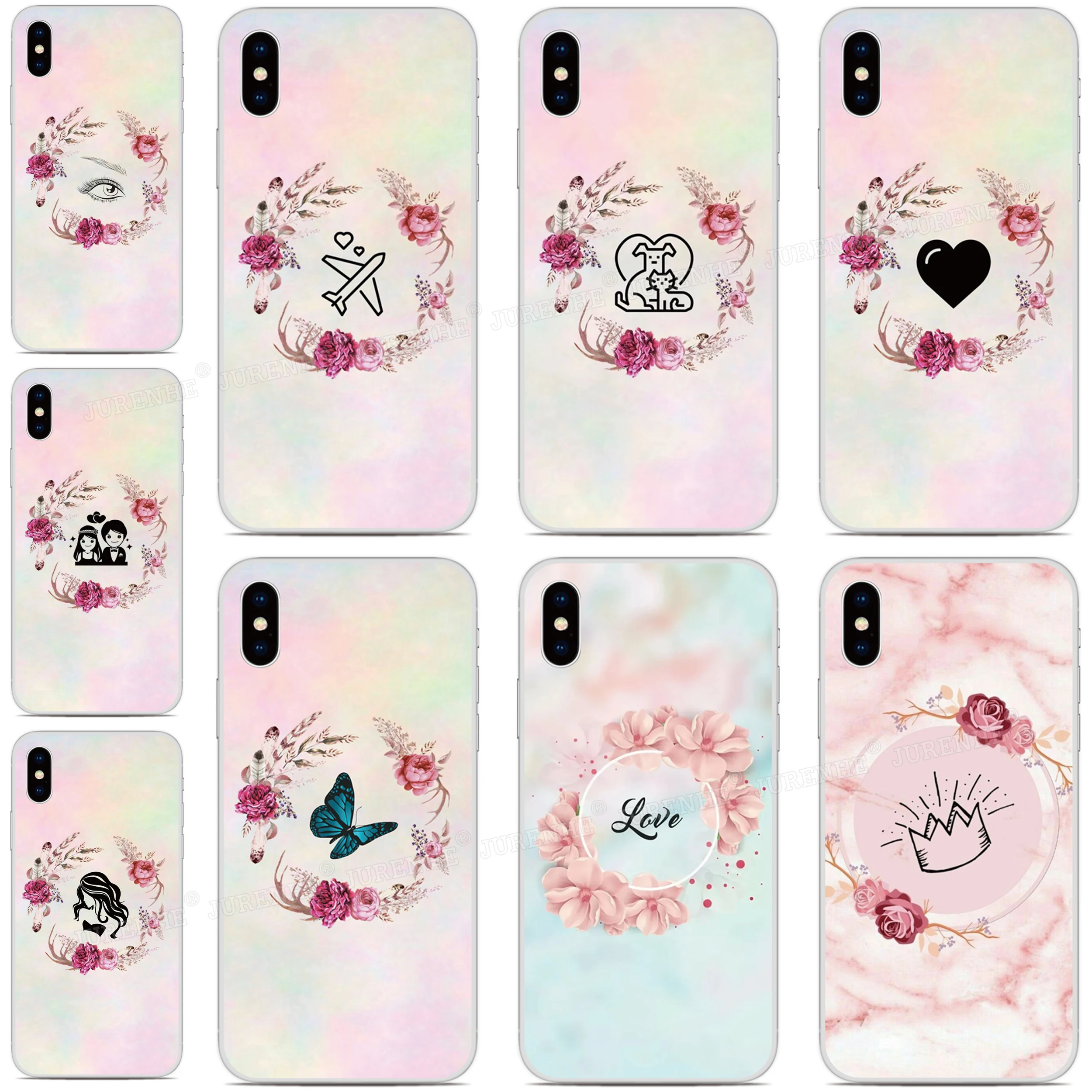 

Flower Garland Cover For ZTE Blade A7 A5 A3 L8 2019 2020 Axon 11 SE 10 Pro 5G A7s V10 V2020 Vita 20 Smart Libero S10 Phone Case