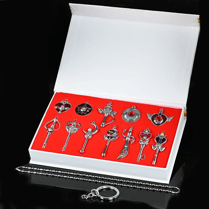 12 шт./компл. новое ожерелье с подвеской кристаллами Сейлор Мун + 1 Бесплатная