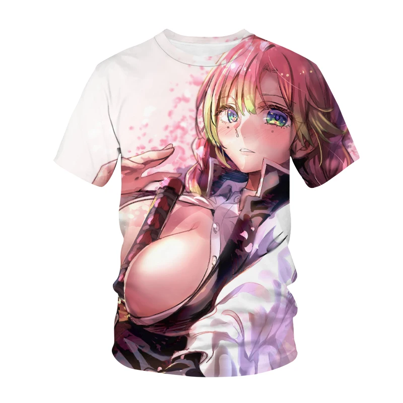 

Summer 2021 cool T-shirt print Sexy girl print 3DT men's and women's summer sleeve short sleeve T-shirt tee top hot