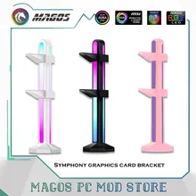 RGB GPU Support, Graphics Card Jack Bracket Anti-Bending Radiator Support Rod Holder, ASUS M/B 12V/5V AURA SYNC