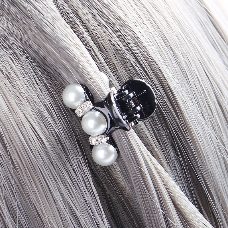 

Mini Hair Claw Fashion Bowknot Hair Clip Elegant and Versatile Hairpin Hair Accessories For Women Girls Pearl Hairgrip Wholesale