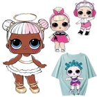 Мультяшные черные нашивки для девочек, термоклейкие наклейки на одежду, термоклейкие наклейки для детей