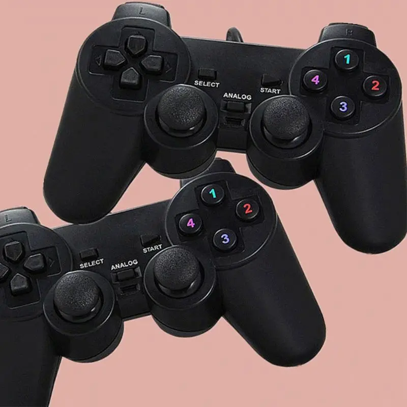 Беспроводной игровой USB контроллер с двойной ручкой джойстик Вибрационный