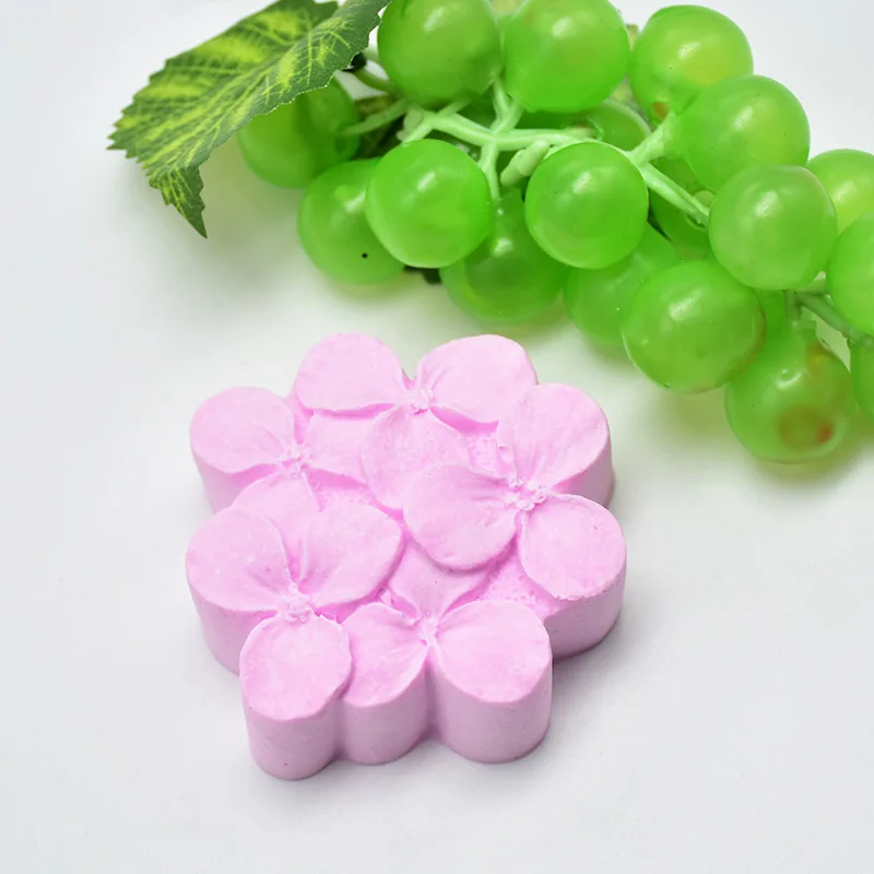 

1pc Sakura hydrangea with holes Silicone Mold 3D flower Clay moulds cake mould Handmade Soap Making mould