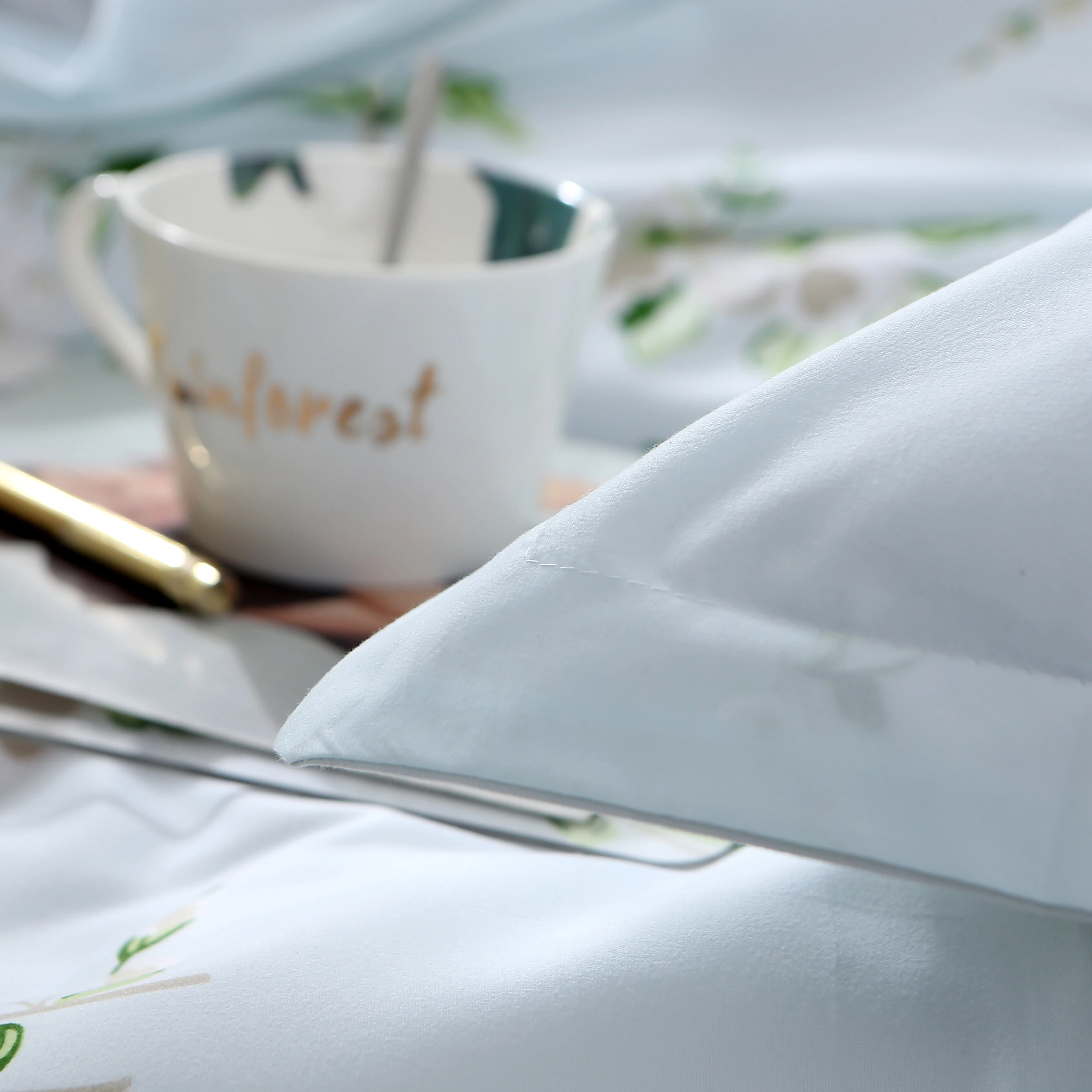 Lowdream Комплект постельного белья для взрослых сельский дом кровать плоский лист