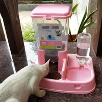 automatic water feeder for cat dog drinking bowl pet food dispenser bottle practical cats and feeding tool mascotas dogs feeders
