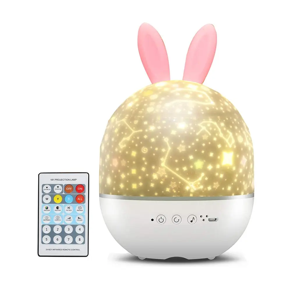 

Baby Night Light Projector Star Projector Galaxy Starry Sky Lights 360° Rotation Funny Gift For Kids For Home Bedroom