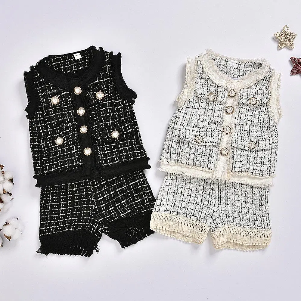 CYSINCOS/2020 г. модная одежда для малышей Детский костюм новый корейский стиль жилет с