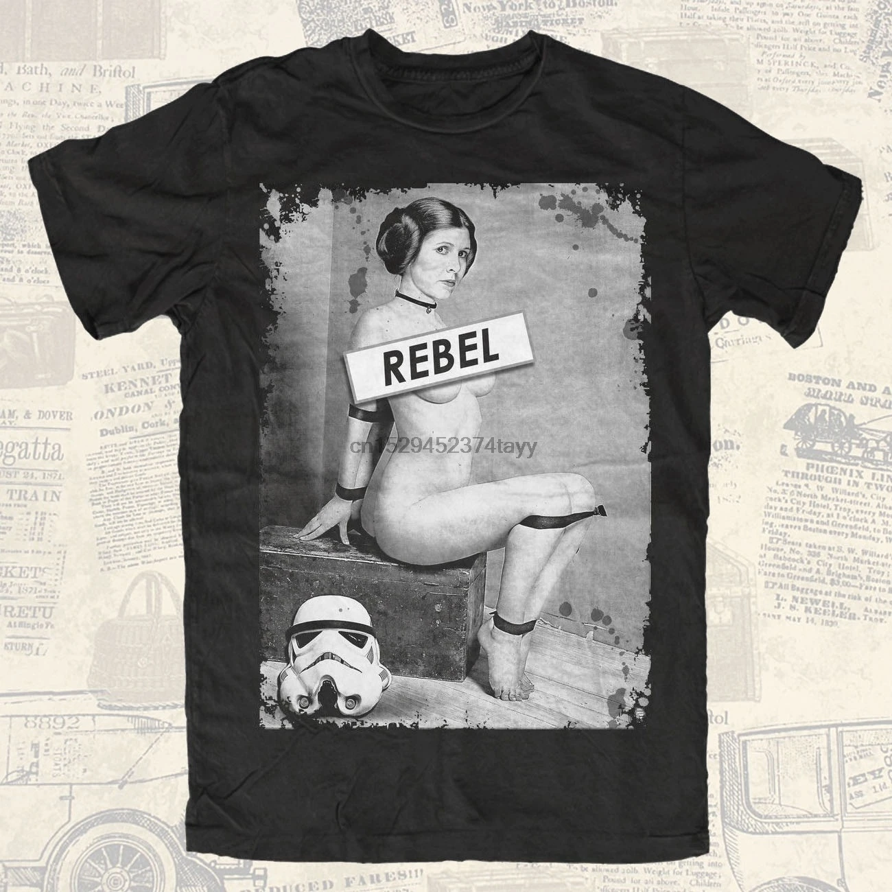 Мужская черная футболка Leia Rebel модная Топы одежда StormtrooperStar Wars|Мужские футболки| |