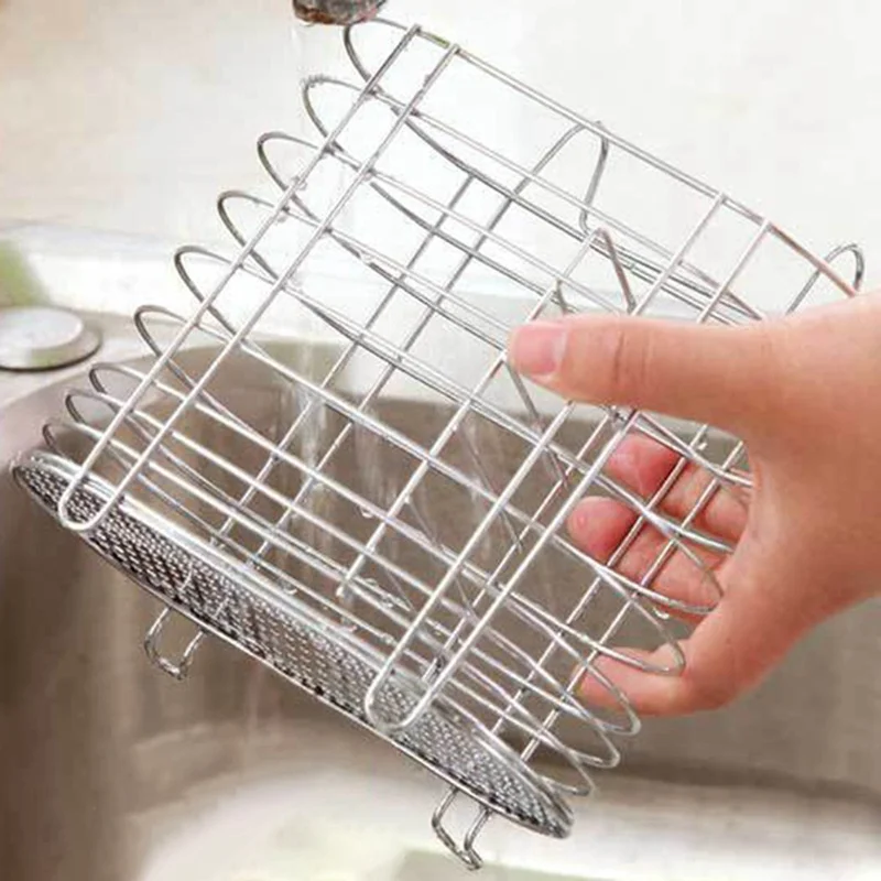 

304 Stainless Steel Chopsticks Spoon Fork Cutlery Drying Rack Draining Water Tray Kitchen Basket Shelf Stand Holder Storage Tool