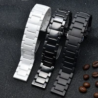 high quality ceramic watchband for ar1507 ar1508 ar1508 samsung galaxy watch s3 gear 46mm watch bracelet straps 22mm