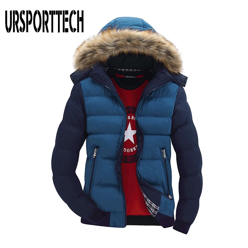 Winter Jacket Men Warm Parkas Thick Warm Cotton Padded Male Pilot Overcoat Slim Zipper Hooded Bomber Jackets Mens Brand Clothing