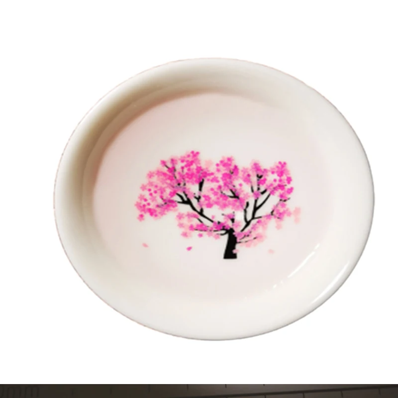 

BOUSSAC Magic Sakura Cup Japanese Cold Temperature Changing Tea Cup Flower display Teacup Single Ceramic Kung fu Tea Bowl