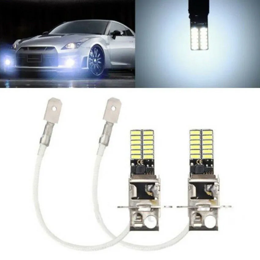 

12V DC Anti-Fog Lights 24-SMD 4014 2pcs 6500K Driving Bright Brightness