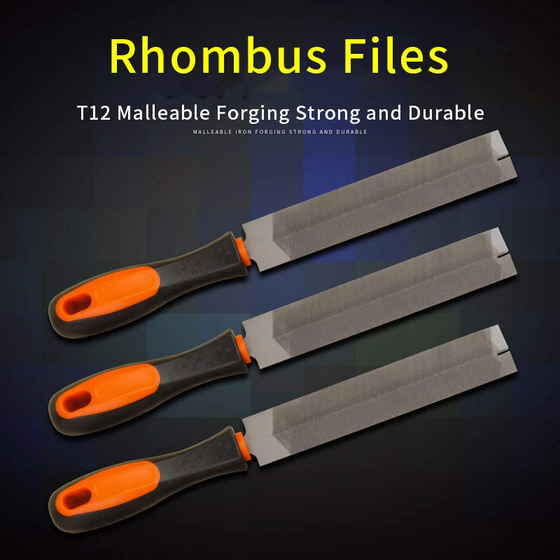 

Высококачественный Стальной ромбовидный напильник для дерева, пластика и резины, шлифование и полировка, эффективные инструменты, Рашпиль