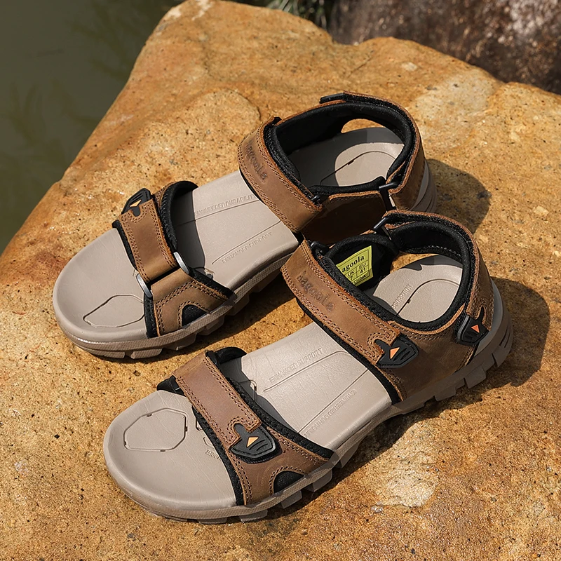 

Sandalet Erkek Mens Sandals Outdoor Summer Men Leather Big Size Sandles Sandal Shoes Sport Sandel For Sandale Homme Rubber