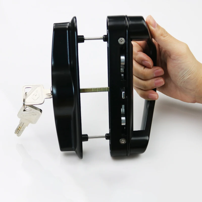 

Euramerican simple bilateral luxury docking lock kitchen partition balcony door handle lock sliding door lock chest off the door