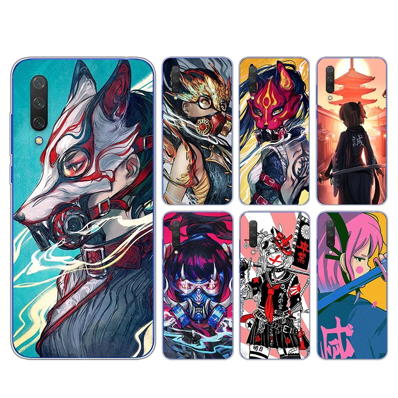 

Anime girl samurai For Xiaomi Mi 11i 11 10T 10i 9T 9 A3 8 Note 10 Ultra Lite Pro 5G CC9 SE Soft Transparent Phone Case