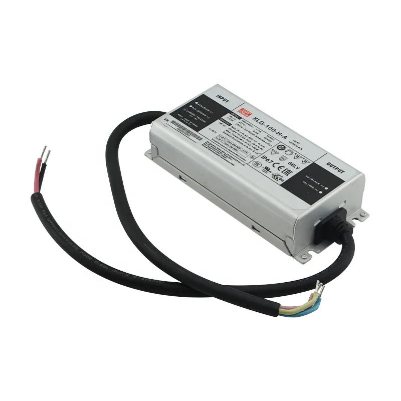 Бренд MEAN WELL представляет XLG-100-H-A 100 Вт 27-56в 2100mA постоянного Мощность режим светодиодный драйвер светодиодный Питание регулируемый