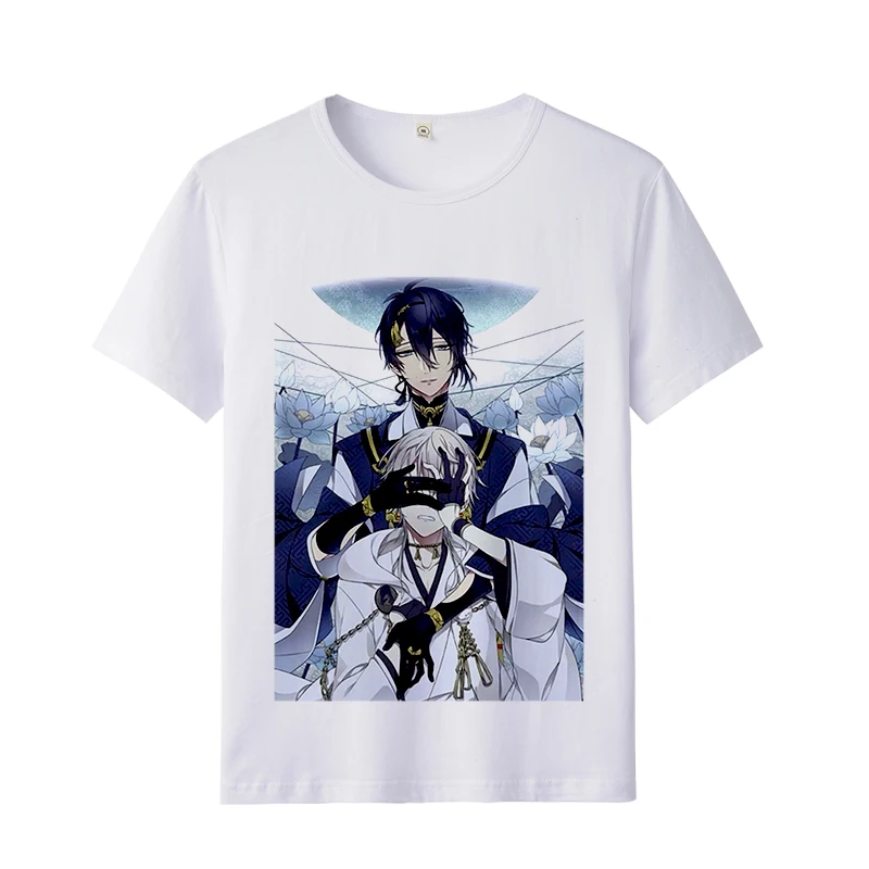 Футболка для косплея Touken Ranbu Online Mikazuki Munechika Nakigitsune летняя футболка с рисунком